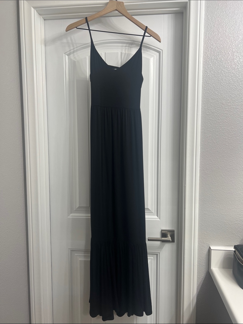 Express Black Spaghetti-Strap Maxi Dress